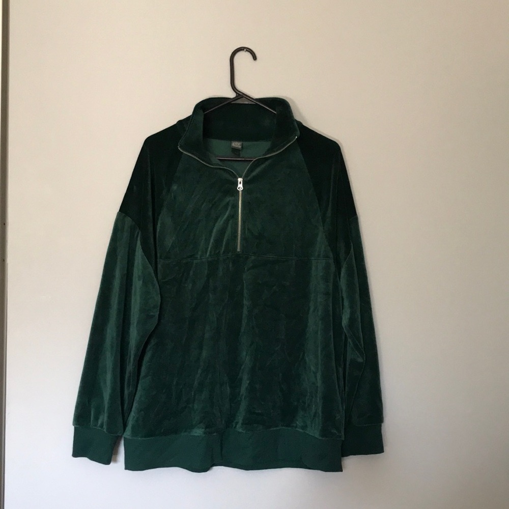 Forest green Wild Fable Target pullover sweatshirt with zip